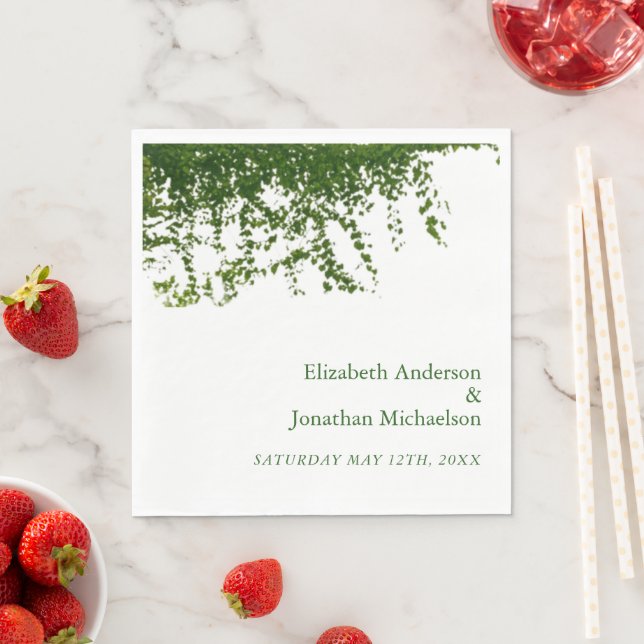 Servilleta De Papel Boda Hanging Ivy Greenery (In situ)