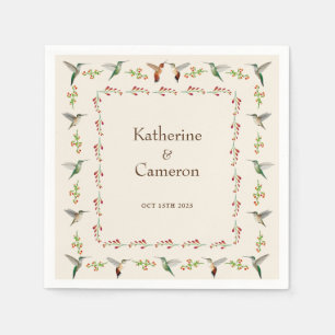 Servilleta De Papel Boda Hummingbird