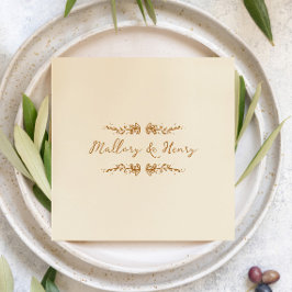 Servilleta De Papel Boda ilustrado a mano dulce y sensacional