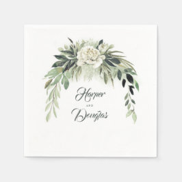 Servilleta De Papel Boda Jardín Botánico de Garland