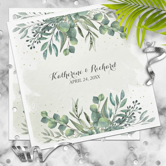 Servilleta De Papel Boda Jardín Eucalyptus (Subido por el creador)