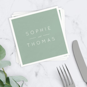 Servilleta De Papel Boda Light Sage