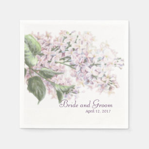 Servilleta De Papel Boda Lilac Blooms