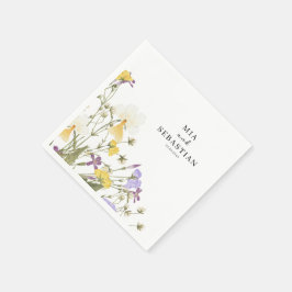 Servilleta De Papel Boda Lilac de acuarela