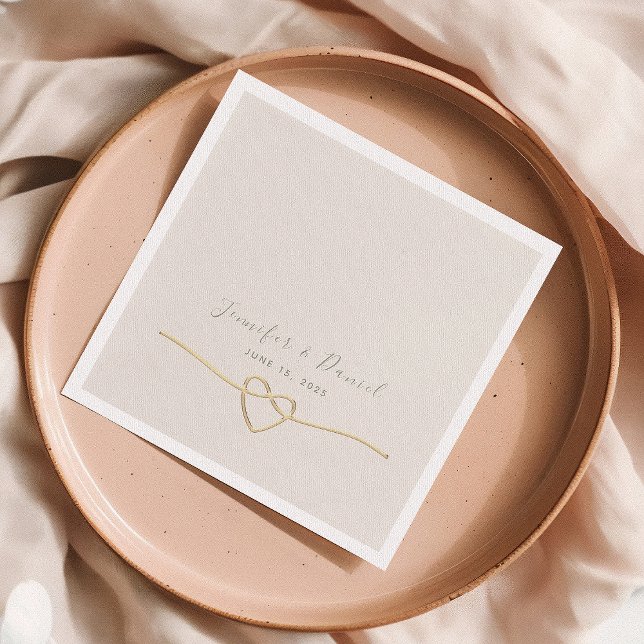 Servilleta De Papel Boda minimalista (Subido por el creador)