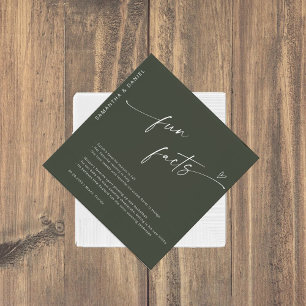 Servilleta De Papel Boda minimalista Ceremony Napkin