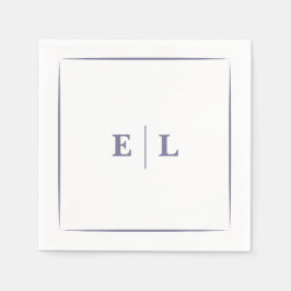 Servilleta De Papel Boda minimalista de lavanda polvorienta