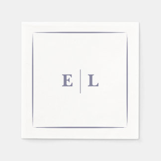 Servilleta De Papel Boda minimalista de lavanda polvorienta