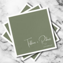 Boda Minimalista Editable Color Verde 