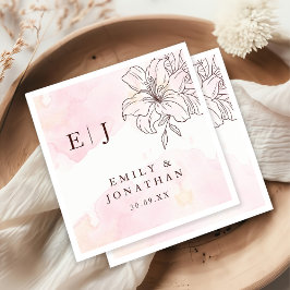 Servilleta De Papel Boda Minimalista moderno