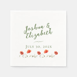 Servilleta De Papel Boda Minimalista moderno de Coppies