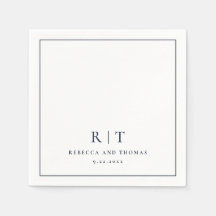 Boda Minimalista monograma moderno