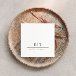 Servilleta De Papel Boda Minimalista simple