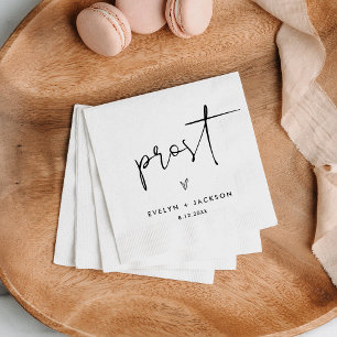 Servilleta De Papel BODA Minimalista STELLA Prost Chequear Cóctel