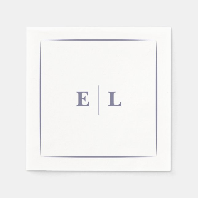 Servilleta De Papel Boda Mínimo De La Bloom De Giro (Anverso)