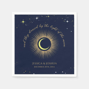 Servilleta De Papel Boda Mística Naval de Estrella Celestial