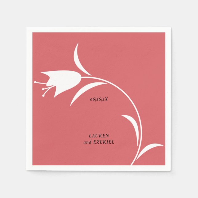 SERVILLETA DE PAPEL BODA MOD WHITE TULIP (Anverso)