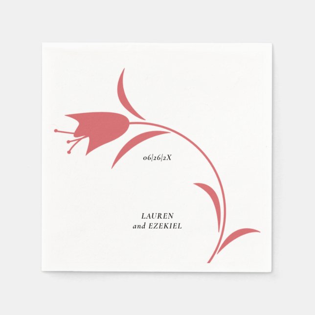 SERVILLETA DE PAPEL BODA MOD WINE TULIP (Anverso)