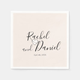 Servilleta De Papel Boda moderno