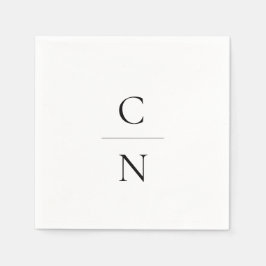 Servilleta De Papel Boda moderno de arco monograma