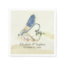 Boda moderno Dragonfly Mating Love Heart Shape