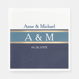 Servilleta De Papel Boda monograma elegante