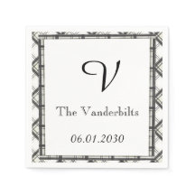 Boda Monograma negro y blanco