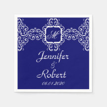 Boda Monograma Románico Blanco