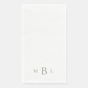 Servilleta De Papel Boda monograma simple