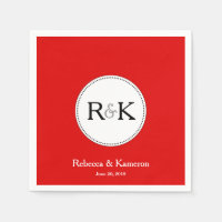 Boda Monogramado Rojo