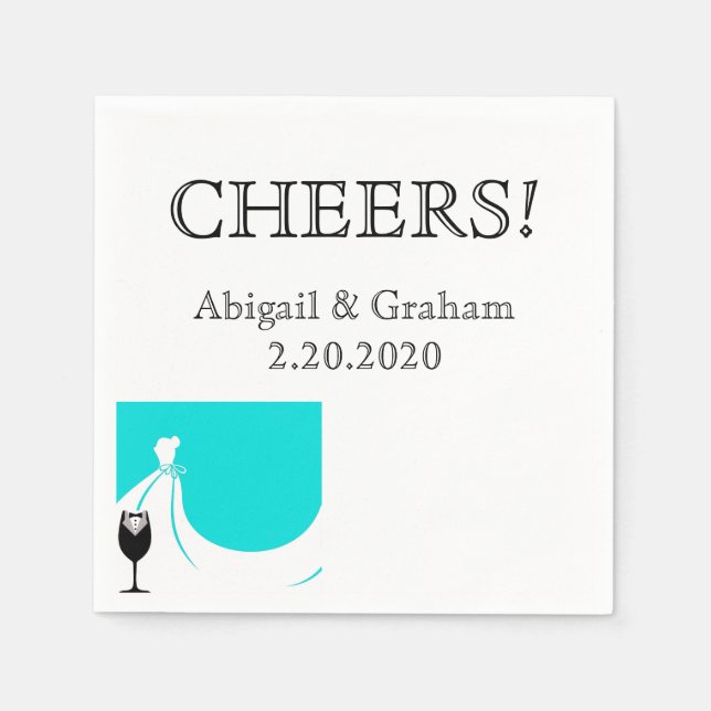 Servilleta De Papel Boda Napkins (Anverso)