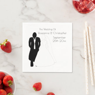 Servilleta De Papel Boda Napkins Bride Groom