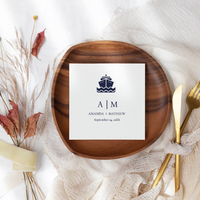 Servilleta De Papel Boda Nautical Cruise (Subido por el creador)