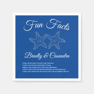 Servilleta De Papel Boda Náutico Blue Starfish Fun Hacts