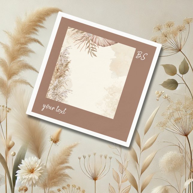 Servilleta De Papel Boda neutral de Moda de Boho sin tiempo (Subido por el creador)