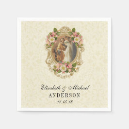 Servilleta De Papel Boda Novia Groom Matrimonio católico Mary Joseph