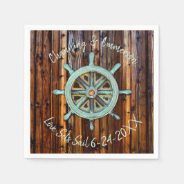 Servilleta De Papel Boda o compromiso náutico ruso