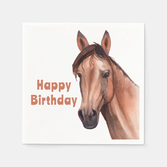 Servilleta De Papel Boda occidental de caballos de Rusia ecuestre (Anverso)