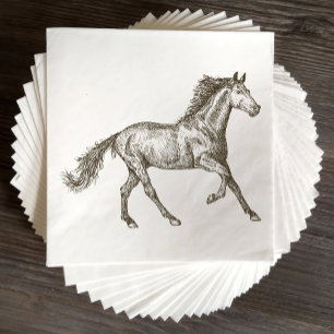 Servilleta De Papel Boda occidental de caballos de Rusia ecuestre