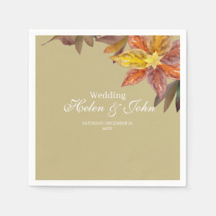 Servilleta De Papel Boda Otoñal