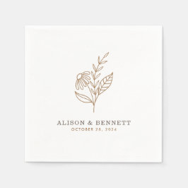 Servilleta De Papel Boda otoñal Sprig