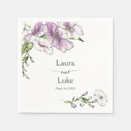 Servilleta De Papel Boda Pansy moderno