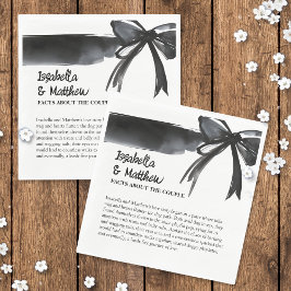 Servilleta De Papel Boda Pareja Hechos a la moda Bow Negro y Blanco