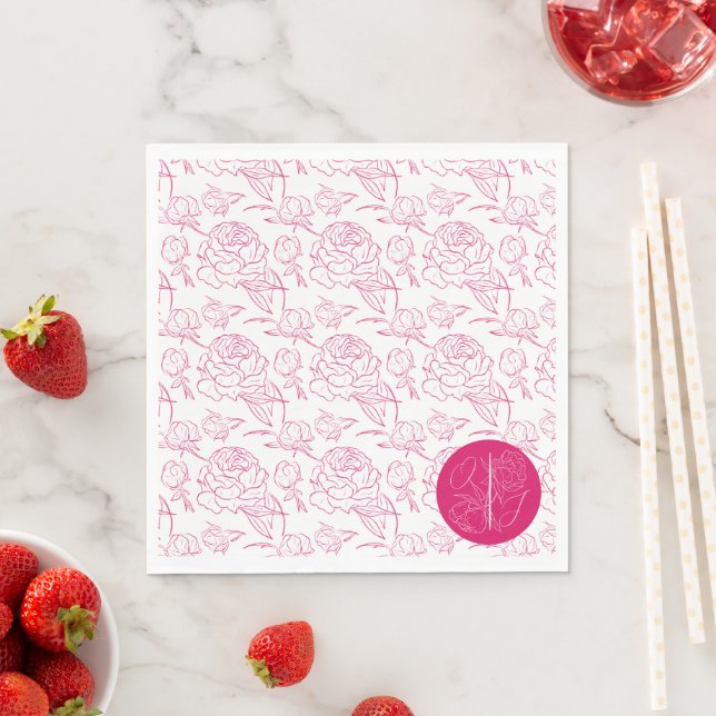 Servilleta De Papel Boda Peony Elegance (In situ)