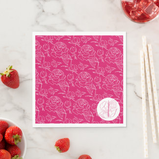 Servilleta De Papel Boda Peony Elegance