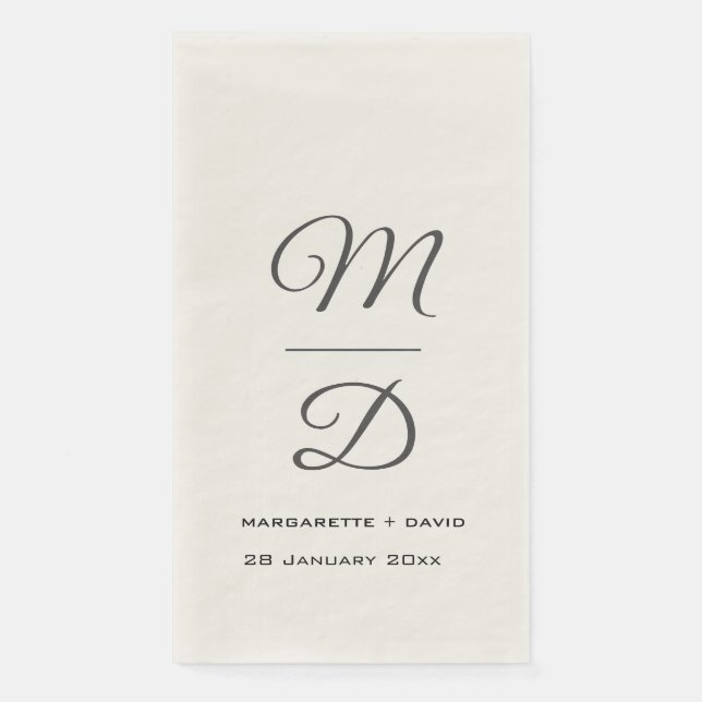 Servilleta De Papel Boda personalizada/Despedida de soltera/Compromiso (Anverso)