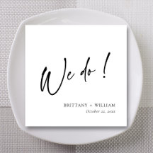 Boda Personalizada en Blanco y Negro