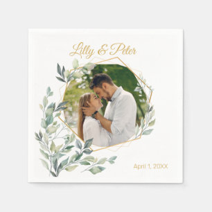 Servilleta De Papel Boda, Personalizado de ducha de novia