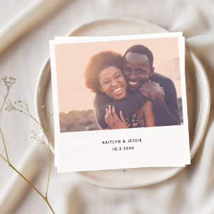 Servilleta De Papel Boda personalizado de fotografía personalizado