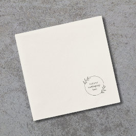 Servilleta De Papel Boda Personalizado de logotipo Cocktail Napkin DIY